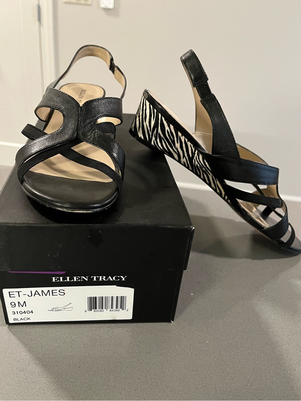 Ellen Tracy Slingback Sandals-VGUC-size 9